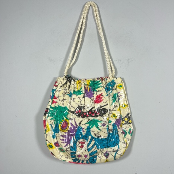 Vintage Jin Li Tai Tailand Made Animal Tote Purse Bag - Picture 3 of 7